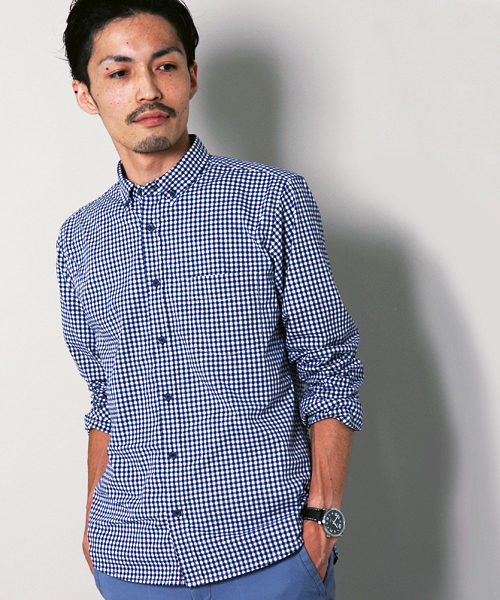 MEN'S MELROSE（メンズメルローズ）の「MASTER FRAMEベーシックシャツ（シャツ/ブラウス・メンズ・その他3/ストライプ/ドット/チェック・MEDIUM/LARGE/X-LARGE）」の4枚目の写真