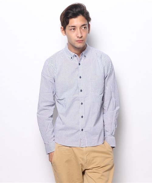 MEN'S MELROSE（メンズメルローズ）の「MASTER FRAMEベーシックシャツ（シャツ/ブラウス・メンズ・その他3/ストライプ/ドット/チェック・MEDIUM/LARGE/X-LARGE）」の2枚目の写真