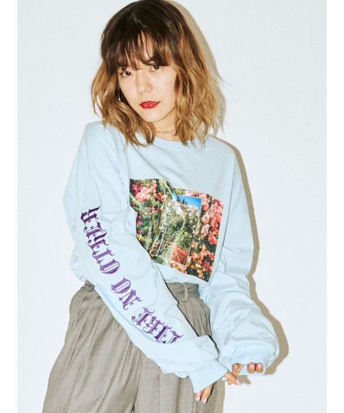 jouetie（ジュエティ）の「フォトペーストロンT（Tシャツ/カットソー・レディース・オフホワイト/ブラック/ライトブルー・MEDIUM）」の21枚目の写真