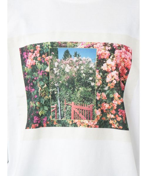 jouetie（ジュエティ）の「フォトペーストロンT（Tシャツ/カットソー・レディース・オフホワイト/ブラック/ライトブルー・MEDIUM）」の6枚目の写真