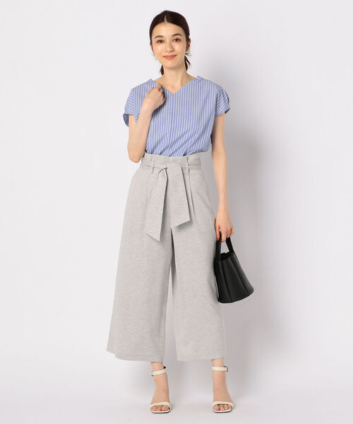 セール】[新色追加]麻調合繊ワイドパンツ（その他パンツ