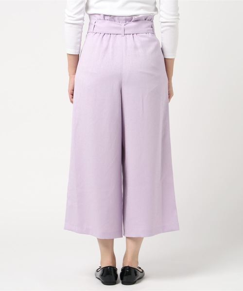 NOLLEY’S（ノーリーズ）の「[新色追加]麻調合繊ワイドパンツ（その他パンツ・レディース・ベージュ/ネイビー/ラベンダー/ピンク/グレー系その他/グレイッシュブルー・34/36/38）」の12枚目の写真