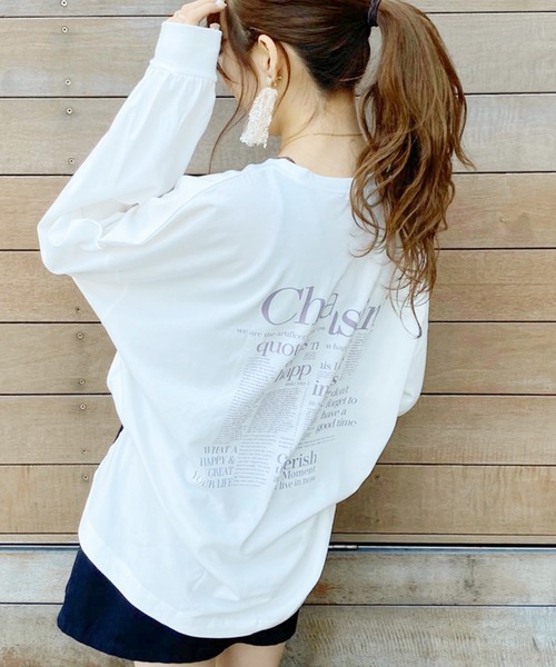 apres jour（アプレジュール）の「アソートBIGロンT【ZOZOTOWN限定アイテム】（Tシャツ/カットソー・レディース・ライトベージュ/その他/アイボリー/オフホワイト・フリー）」の19枚目の写真