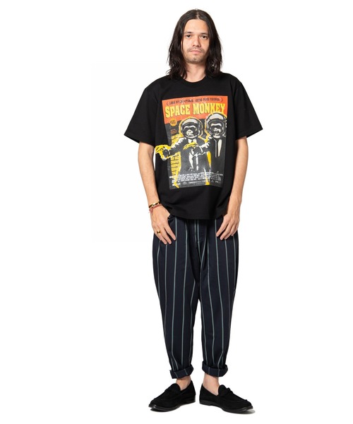 glamb（グラム）の「glamb グラム / Stripe tapered slacks ストライプ 