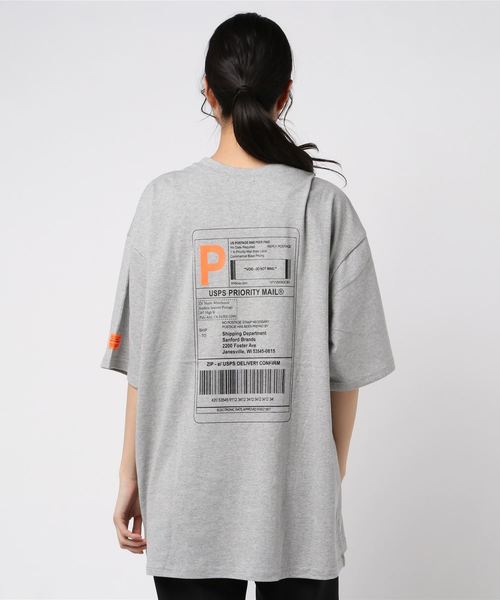 DING（ディング）の「DING/USPSビッグシルエットTシャツ（Tシャツ/カットソー・レディース・ホワイト/杢グレー/ブラック・FREE）」の10枚目の写真