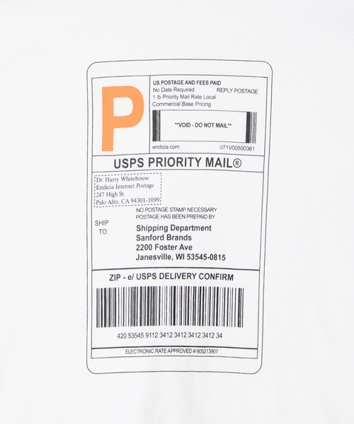 DING（ディング）の「DING/USPSビッグシルエットTシャツ（Tシャツ/カットソー・レディース・ホワイト/杢グレー/ブラック・FREE）」の21枚目の写真