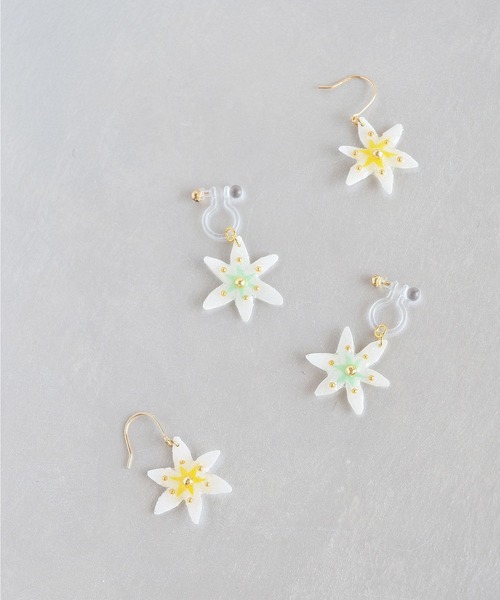 tone(トーン)の「【PAPER ART WORKS】star of bethlehem(イヤリング・レディース・ミント/レモンイエロー・FREE)」の5枚目の写真