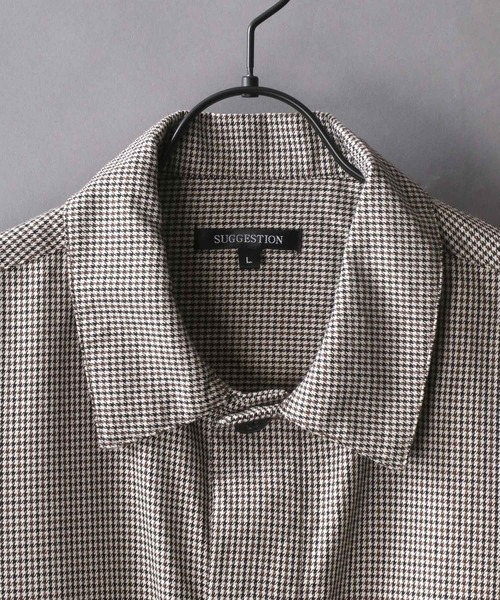 SITRY(シトリー)の「British Check Wid CPO Jacket/ブリティッシュチェック ワイドCPOシャツ/オーバーシャツ(シャツ/ブラウス・メンズ・ブラウン系その他/ベージュ系その他・M/L)」の9枚目の写真