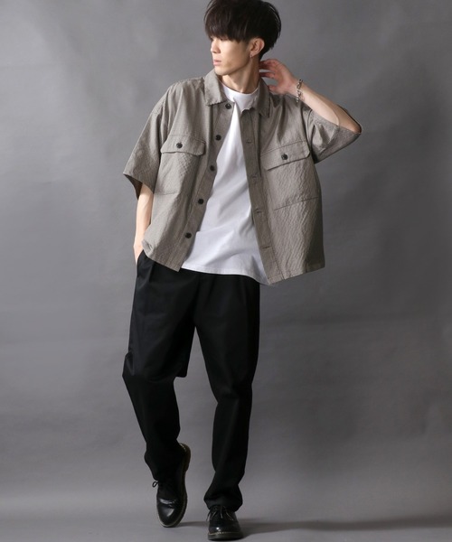 SITRY(シトリー)の「British Check Wid CPO Jacket/ブリティッシュチェック ワイドCPOシャツ/オーバーシャツ(シャツ/ブラウス・メンズ・ブラウン系その他/ベージュ系その他・M/L)」の7枚目の写真