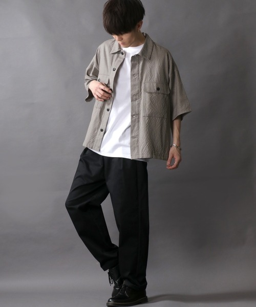 SITRY(シトリー)の「British Check Wid CPO Jacket/ブリティッシュチェック ワイドCPOシャツ/オーバーシャツ(シャツ/ブラウス・メンズ・ブラウン系その他/ベージュ系その他・M/L)」の8枚目の写真
