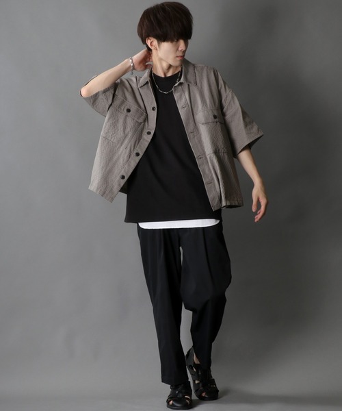 SITRY(シトリー)の「British Check Wid CPO Jacket/ブリティッシュチェック ワイドCPOシャツ/オーバーシャツ(シャツ/ブラウス・メンズ・ブラウン系その他/ベージュ系その他・M/L)」の16枚目の写真