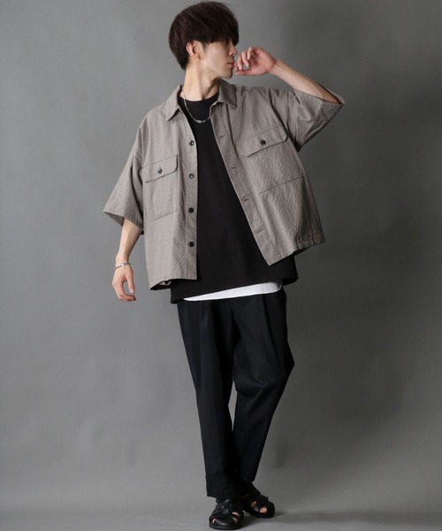 SITRY(シトリー)の「British Check Wid CPO Jacket/ブリティッシュチェック ワイドCPOシャツ/オーバーシャツ(シャツ/ブラウス・メンズ・ブラウン系その他/ベージュ系その他・M/L)」の15枚目の写真