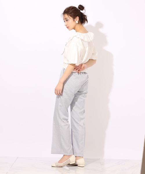 one after another NICE CLAUP(ワンアフターアナザーナイスクラップ)の「チロルフリル羽織ブラウス(シャツ/ブラウス・レディース・オフホワイト/ブラック/その他・FREE)」の11枚目の写真