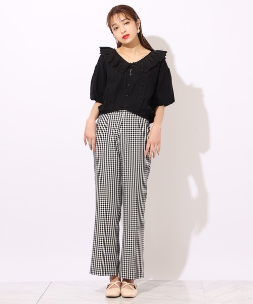 one after another NICE CLAUP(ワンアフターアナザーナイスクラップ)の「チロルフリル羽織ブラウス(シャツ/ブラウス・レディース・オフホワイト/ブラック/その他・FREE)」の13枚目の写真