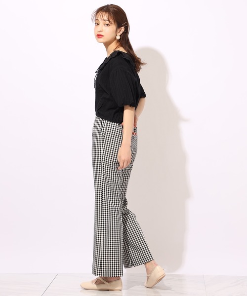 one after another NICE CLAUP(ワンアフターアナザーナイスクラップ)の「チロルフリル羽織ブラウス(シャツ/ブラウス・レディース・オフホワイト/ブラック/その他・FREE)」の15枚目の写真