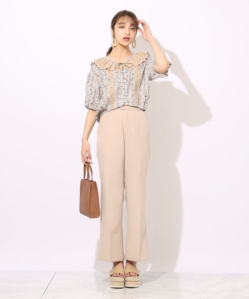 one after another NICE CLAUP(ワンアフターアナザーナイスクラップ)の「チロルフリル羽織ブラウス(シャツ/ブラウス・レディース・オフホワイト/ブラック/その他・FREE)」の6枚目の写真