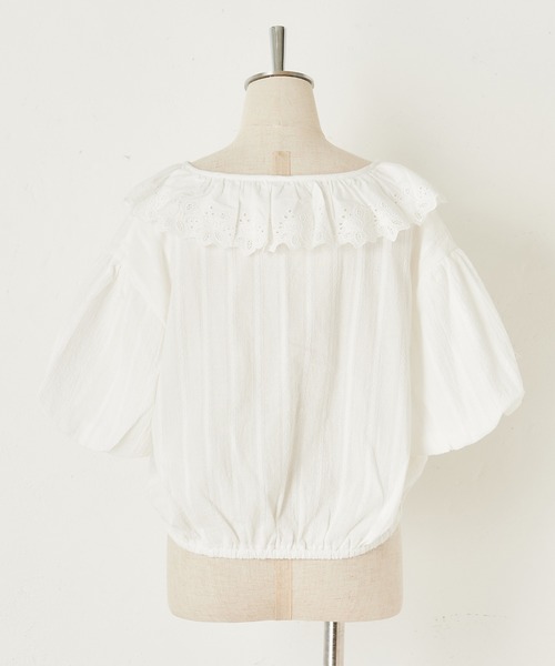 one after another NICE CLAUP(ワンアフターアナザーナイスクラップ)の「チロルフリル羽織ブラウス(シャツ/ブラウス・レディース・オフホワイト/ブラック/その他・FREE)」の18枚目の写真