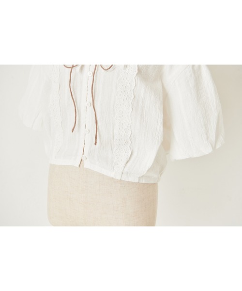 one after another NICE CLAUP(ワンアフターアナザーナイスクラップ)の「チロルフリル羽織ブラウス(シャツ/ブラウス・レディース・オフホワイト/ブラック/その他・FREE)」の21枚目の写真