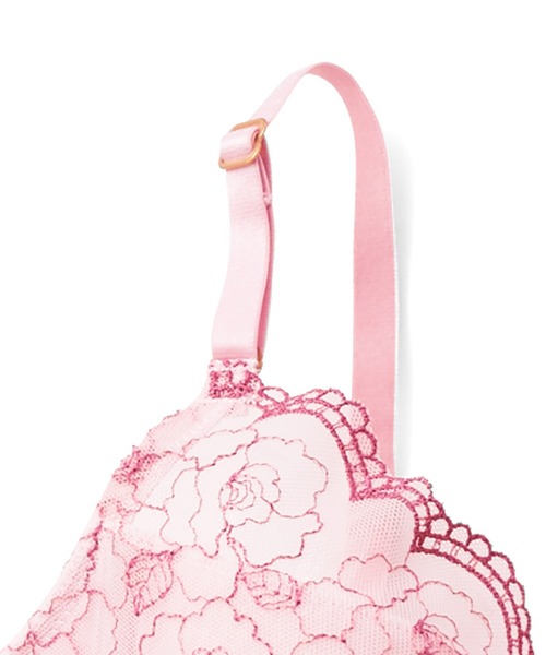 flufeel(フラフィール)の「贅沢刺しゅうでうっとりレディー やさしくスリムメイクブラ&ショーツ(ブラ&ショーツ・レディース・パープル/ピンク/ブルー/グリーン系その他・16/1/13/14/9/20/10/7/18/15 /2/22/12/19/4/5/8)」の11枚目の写真