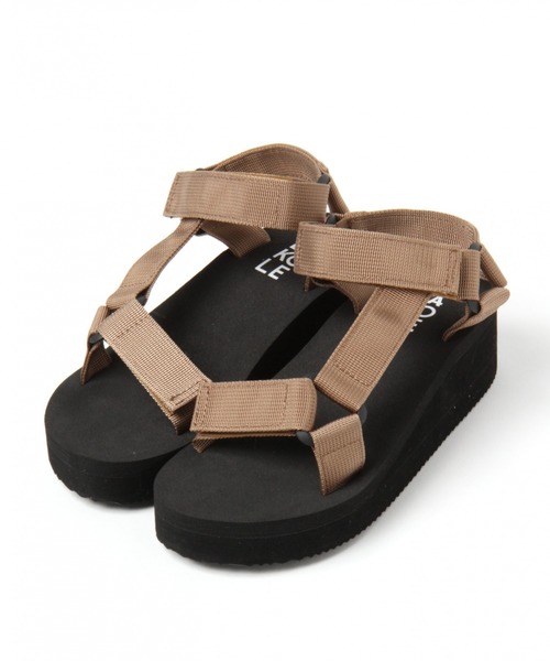 LAKOLE（ラコレ）の「プラットフォームサンダル / LAKOLE（サンダル・レディース・ブラック/ブラウン系その他/パープル・MEDIUM/LARGE/SMALL）」の3枚目の写真