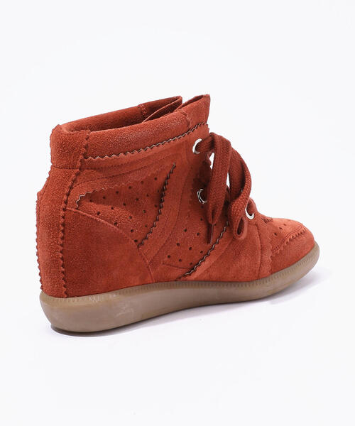 ISABEL MARANT（イザベルマラン）の「ISABEL MARANT BOBBY ハイヒールスニーカー（ブーツ・レディース・ブラウン/ホワイト/ベージュ/レッド・37/40/39/38/36）」の9枚目の写真