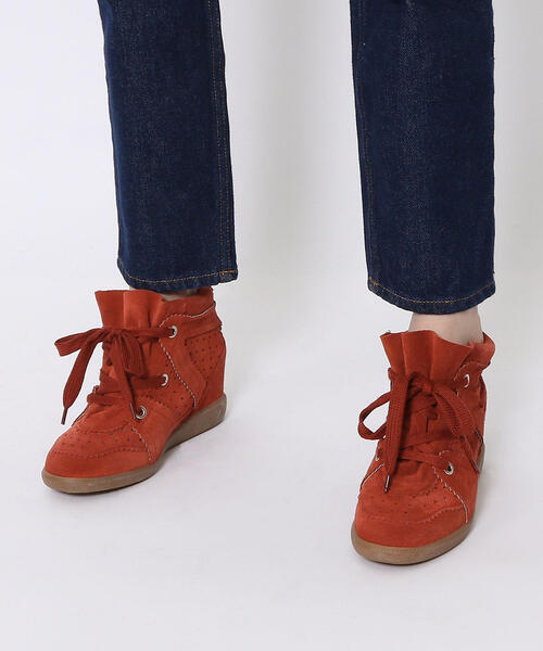 ISABEL MARANT（イザベルマラン）の「ISABEL MARANT BOBBY ハイヒールスニーカー（ブーツ・レディース・ブラウン/ホワイト/ベージュ/レッド・37/40/39/38/36）」の5枚目の写真