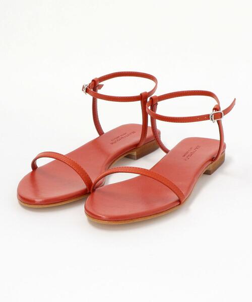 BEAUTY&YOUTH UNITED ARROWS（ビューティーアンドユースユナイテッドアローズ）の「BY レザースマートライン アンクルストラップ サンダル о（サンダル・レディース・オフホワイト/ブラック/オレンジ系その他・37/36/38/36h/37h）」の20枚目の写真