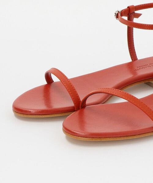 BEAUTY&YOUTH UNITED ARROWS（ビューティーアンドユースユナイテッドアローズ）の「BY レザースマートライン アンクルストラップ サンダル о（サンダル・レディース・オフホワイト/ブラック/オレンジ系その他・37/36/38/36h/37h）」の14枚目の写真