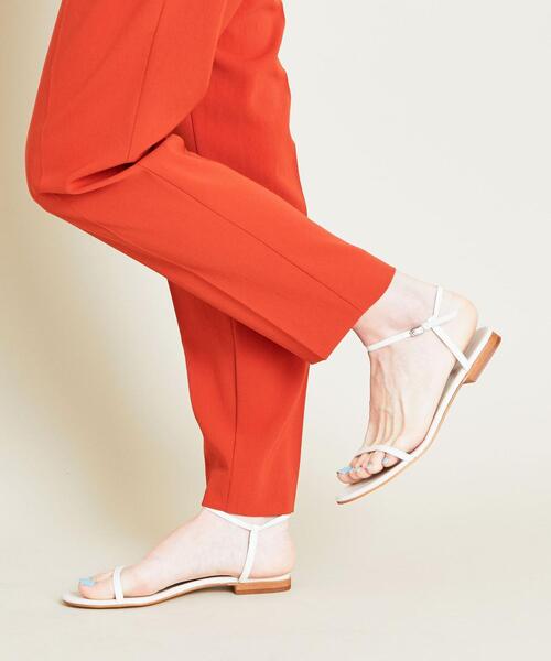 BEAUTY&YOUTH UNITED ARROWS（ビューティーアンドユースユナイテッドアローズ）の「BY レザースマートライン アンクルストラップ サンダル о（サンダル・レディース・オフホワイト/ブラック/オレンジ系その他・37/36/38/36h/37h）」の16枚目の写真