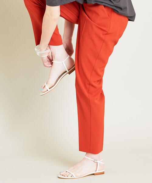 BEAUTY&YOUTH UNITED ARROWS（ビューティーアンドユースユナイテッドアローズ）の「BY レザースマートライン アンクルストラップ サンダル о（サンダル・レディース・オフホワイト/ブラック/オレンジ系その他・37/36/38/36h/37h）」の5枚目の写真