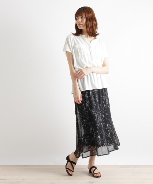 grove（グローブ）の「【LLあり】ミリタリープルオーバー＋スカートSET（セットアップ・レディース・ナチュラル/アイボリー/ライトグレー・02/03/04）」の2枚目の写真