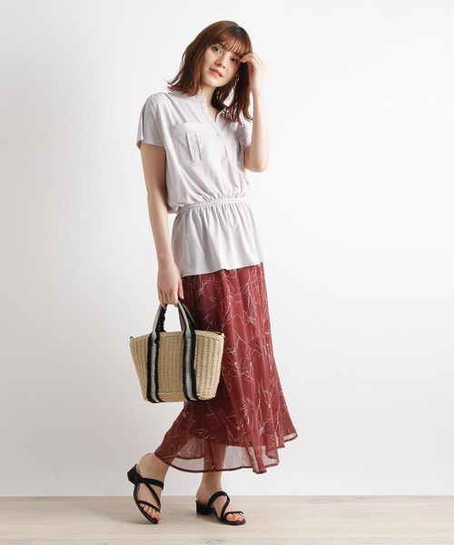 grove（グローブ）の「【LLあり】ミリタリープルオーバー＋スカートSET（セットアップ・レディース・ナチュラル/アイボリー/ライトグレー・02/03/04）」の3枚目の写真