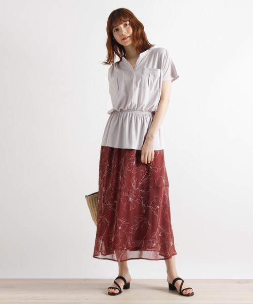 grove（グローブ）の「【LLあり】ミリタリープルオーバー＋スカートSET（セットアップ・レディース・ナチュラル/アイボリー/ライトグレー・02/03/04）」の9枚目の写真