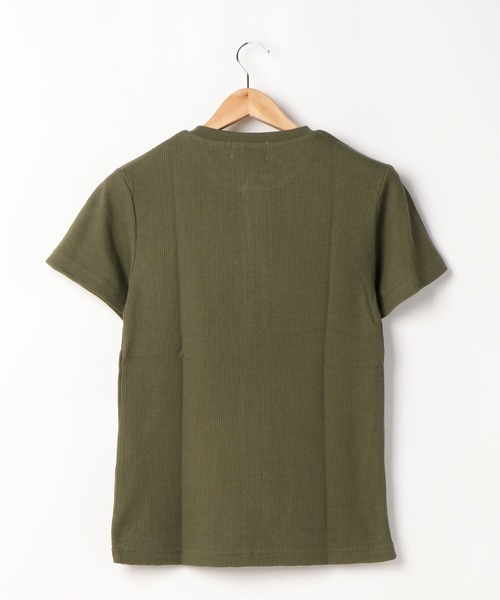ARCHIVER(アーカイバ)の「【Bl】サーマル半袖ヘンリーネックTシャツ(Tシャツ/カットソー・レディース・ホワイト/グレー/サックスブルー/ピンク/ブラック/カーキ/ネイビー・MEDIUM/LARGE/X-LARGE)」の16枚目の写真
