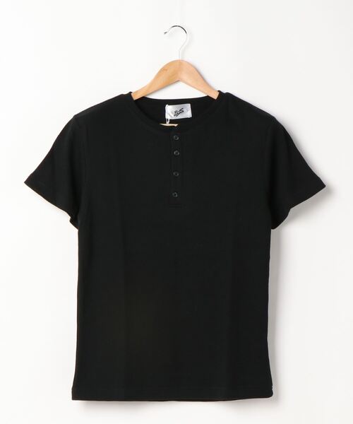 ARCHIVER(アーカイバ)の「【Bl】サーマル半袖ヘンリーネックTシャツ(Tシャツ/カットソー・レディース・ホワイト/グレー/サックスブルー/ピンク/ブラック/カーキ/ネイビー・MEDIUM/LARGE/X-LARGE)」の10枚目の写真