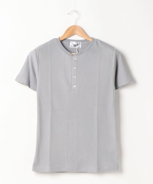 ARCHIVER(アーカイバ)の「【Bl】サーマル半袖ヘンリーネックTシャツ(Tシャツ/カットソー・レディース・ホワイト/グレー/サックスブルー/ピンク/ブラック/カーキ/ネイビー・MEDIUM/LARGE/X-LARGE)」の11枚目の写真
