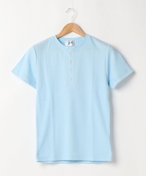ARCHIVER(アーカイバ)の「【Bl】サーマル半袖ヘンリーネックTシャツ(Tシャツ/カットソー・レディース・ホワイト/グレー/サックスブルー/ピンク/ブラック/カーキ/ネイビー・MEDIUM/LARGE/X-LARGE)」の14枚目の写真