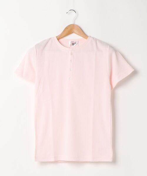 ARCHIVER(アーカイバ)の「【Bl】サーマル半袖ヘンリーネックTシャツ(Tシャツ/カットソー・レディース・ホワイト/グレー/サックスブルー/ピンク/ブラック/カーキ/ネイビー・MEDIUM/LARGE/X-LARGE)」の15枚目の写真