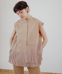 CLANE | 【CLANE(クラネ)】プリーツレイヤーノースリーブシャツ　18108-3161(シャツ/ブラウス)