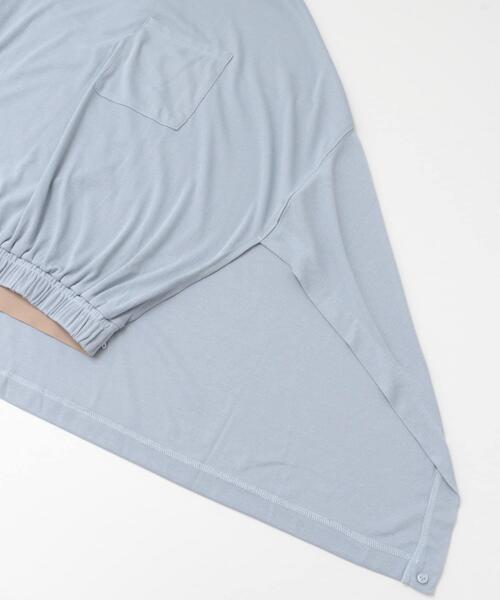 LAATO（ラート）の「MANTLE POCKET T-SHIRTS（Tシャツ/カットソー・レディース・ベージュ/ブルー・FREE）」の9枚目の写真