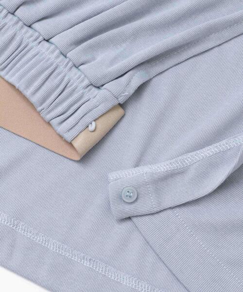 LAATO（ラート）の「MANTLE POCKET T-SHIRTS（Tシャツ/カットソー・レディース・ベージュ/ブルー・FREE）」の3枚目の写真