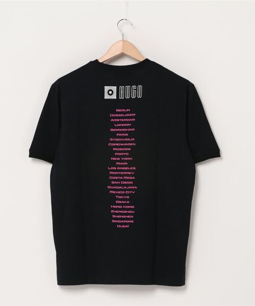 HUGO（ヒューゴ）の「ツアースタイルグラフィック コットンジャージー Tシャツ（Tシャツ/カットソー・メンズ・ブラック/ベージュ・XXL/XS/S/L/XL/M）」の9枚目の写真