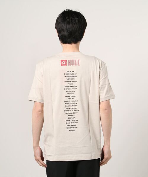 HUGO（ヒューゴ）の「ツアースタイルグラフィック コットンジャージー Tシャツ（Tシャツ/カットソー・メンズ・ブラック/ベージュ・XXL/XS/S/L/XL/M）」の10枚目の写真