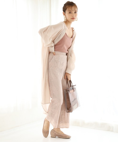 one after another NICE CLAUP(ワンアフターアナザーナイスクラップ)の「レースパンツ(その他パンツ・レディース・オフホワイト/サックスブルー/ピンクベージュ/ブラウン・FREE)」の22枚目の写真