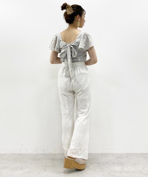 one after another NICE CLAUP(ワンアフターアナザーナイスクラップ)の「レースパンツ(その他パンツ・レディース・オフホワイト/サックスブルー/ピンクベージュ/ブラウン・FREE)」の11枚目の写真