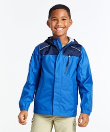 L.L.Bean（エルエルビーン）の「キッズ トレイル・モデル・レイン・ジャケット、カラー・ブロック ビッグキッズ（ナイロンジャケット）」