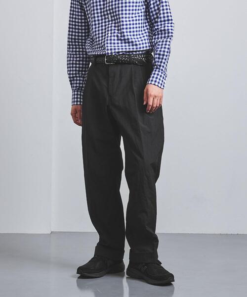 District（ディストリクト）の「＜District（ディストリクト）＞ ナイロン ２プリーツ ワイド（その他パンツ・メンズ・ブラック/ベージュ・LARGE/SMALL/MEDIUM/X-SMALL/XS）」の7枚目の写真