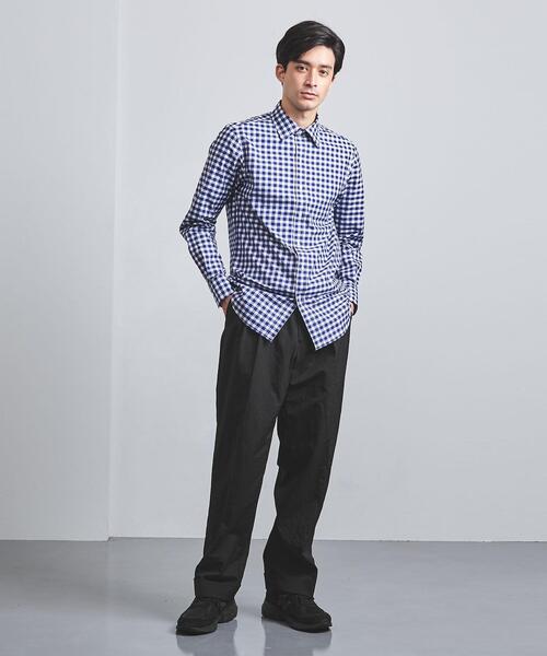 District（ディストリクト）の「＜District（ディストリクト）＞ ナイロン ２プリーツ ワイド（その他パンツ・メンズ・ブラック/ベージュ・LARGE/SMALL/MEDIUM/X-SMALL/XS）」の10枚目の写真