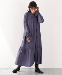 LOWRYS FARM | レーヨンティアードワンピース　894347(ワンピース)