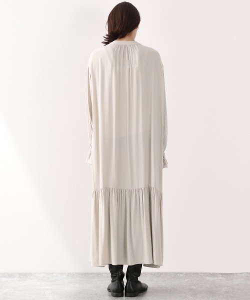 LOWRYS FARM（ローリーズファーム）の「レーヨンティアードワンピース　894347（ワンピース・レディース・アイボリー/ブラック/パープル・FREE）」の5枚目の写真